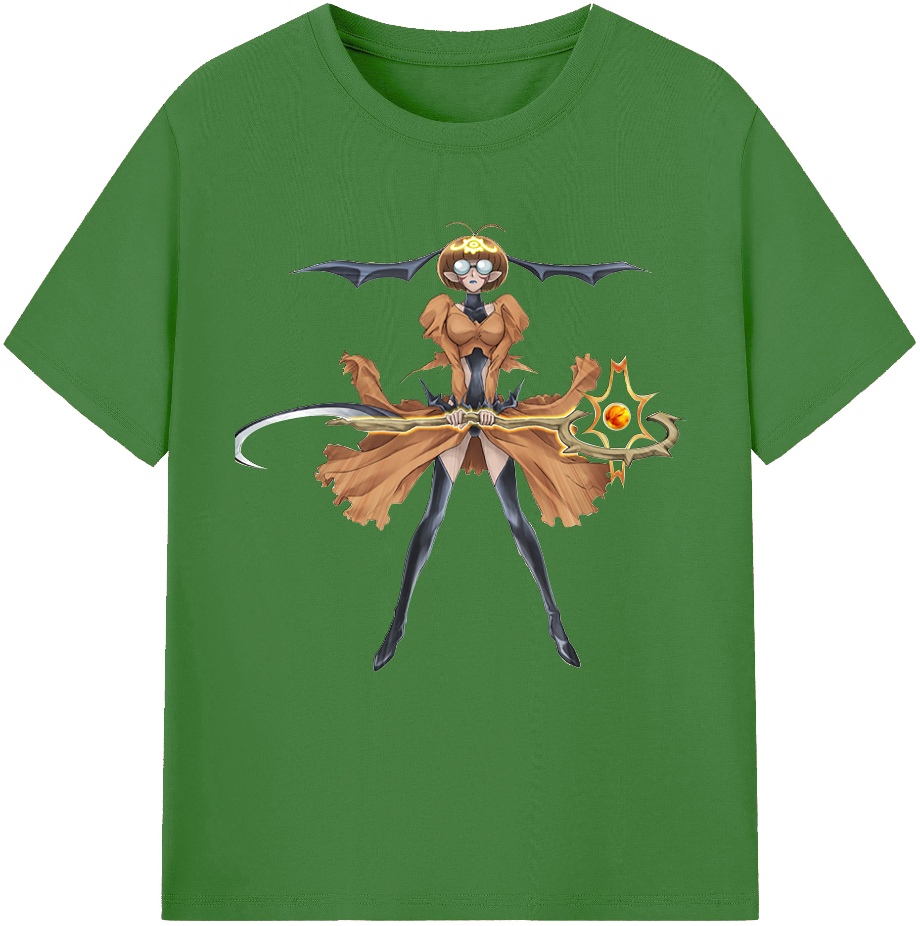 （画像用） 遊☆戯☆王 Yu-Gi-Oh! レディースカジュアルプリントTシャツ（綿100％）